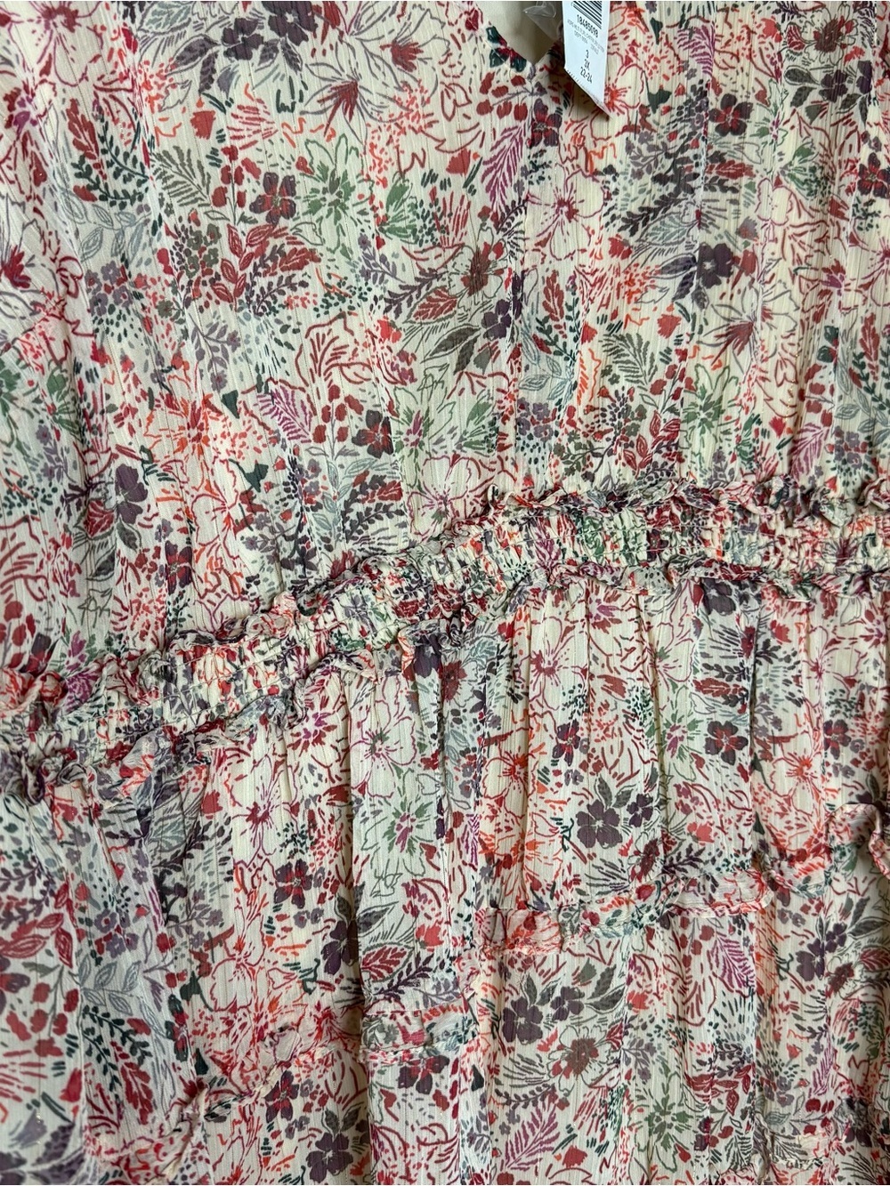 Torrid NWT 3X Mini Lurex Chiffon Tiered Dress - Picture 6 of 8